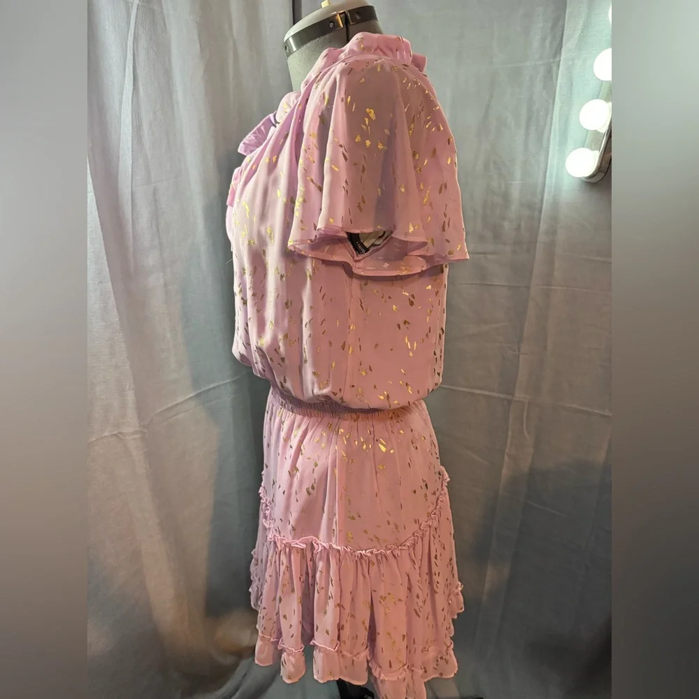Buddy Love Lavender Dress with Gold Details - Picture 2 of 5